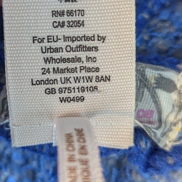 Free People Mercer Hooded Kimono Duster Long Line Cardigan Sweater Blue Purple - Picture 6 of 9